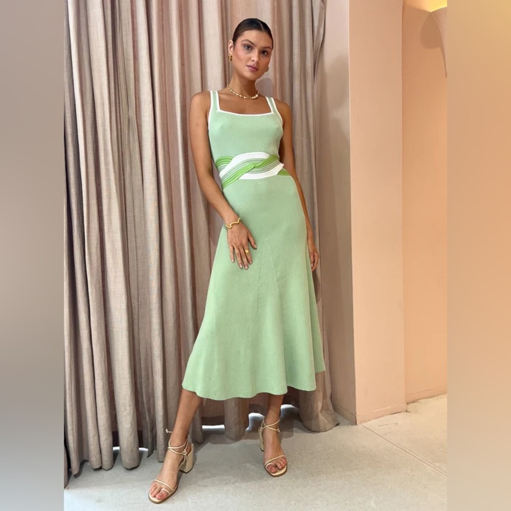 Sovere drift knit dress in melon size XS (AUS 6)